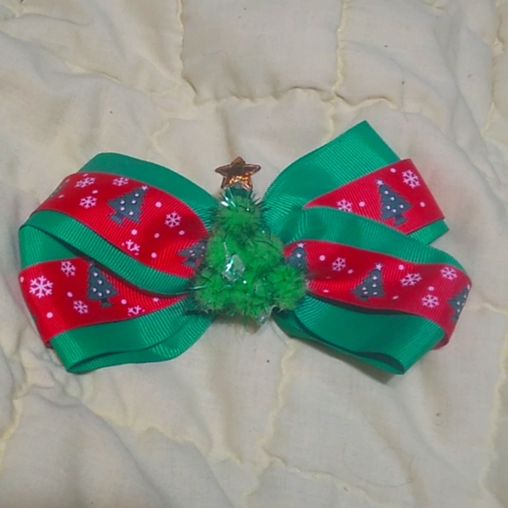 Hair clip bow